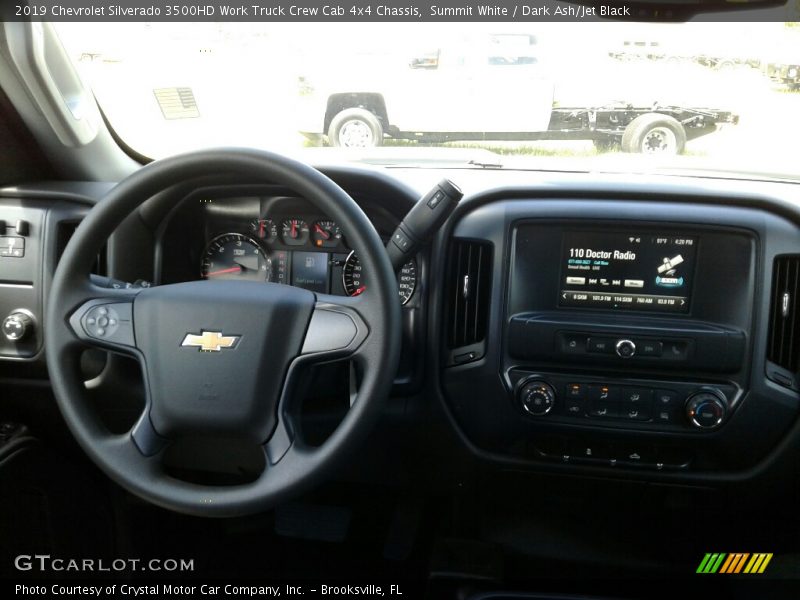 Summit White / Dark Ash/Jet Black 2019 Chevrolet Silverado 3500HD Work Truck Crew Cab 4x4 Chassis
