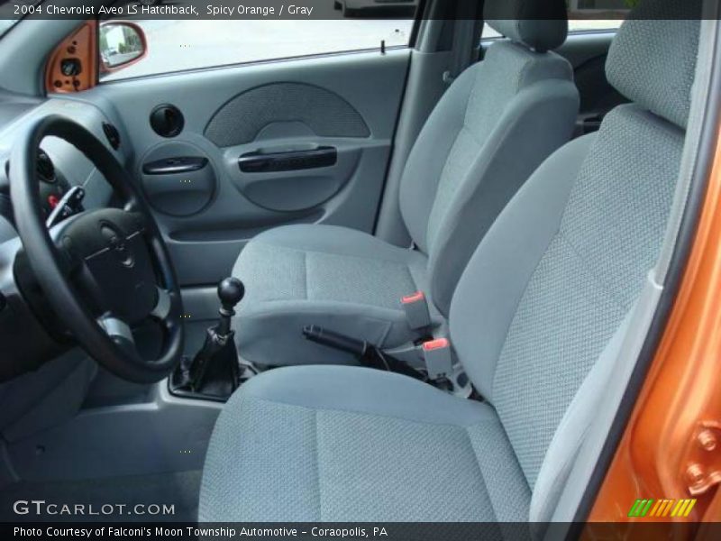 Spicy Orange / Gray 2004 Chevrolet Aveo LS Hatchback
