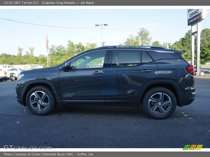 Graphite Gray Metallic / ­Jet Black 2018 GMC Terrain SLT