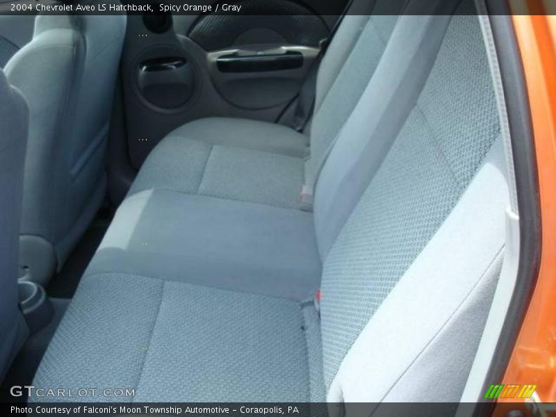 Spicy Orange / Gray 2004 Chevrolet Aveo LS Hatchback