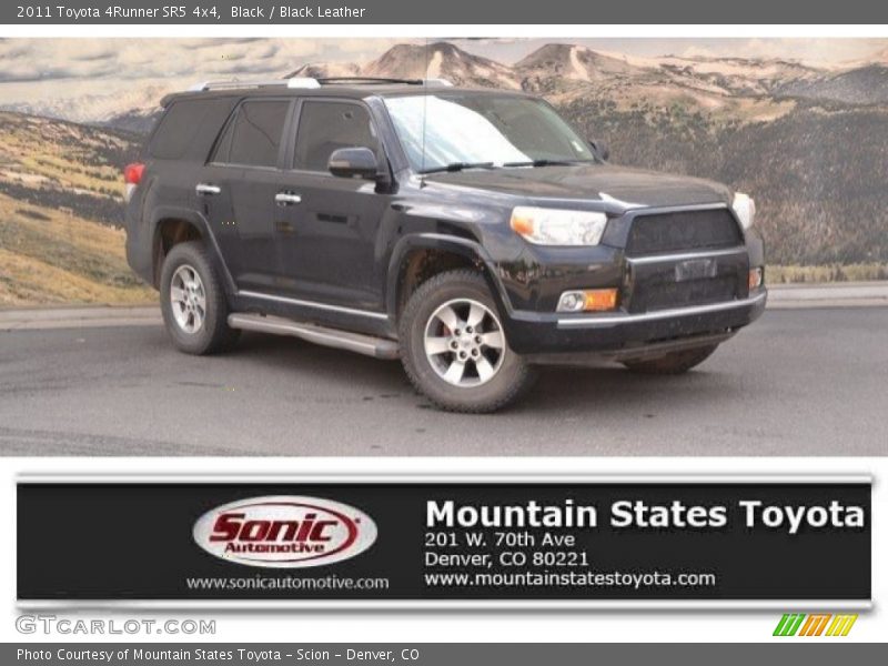 Black / Black Leather 2011 Toyota 4Runner SR5 4x4