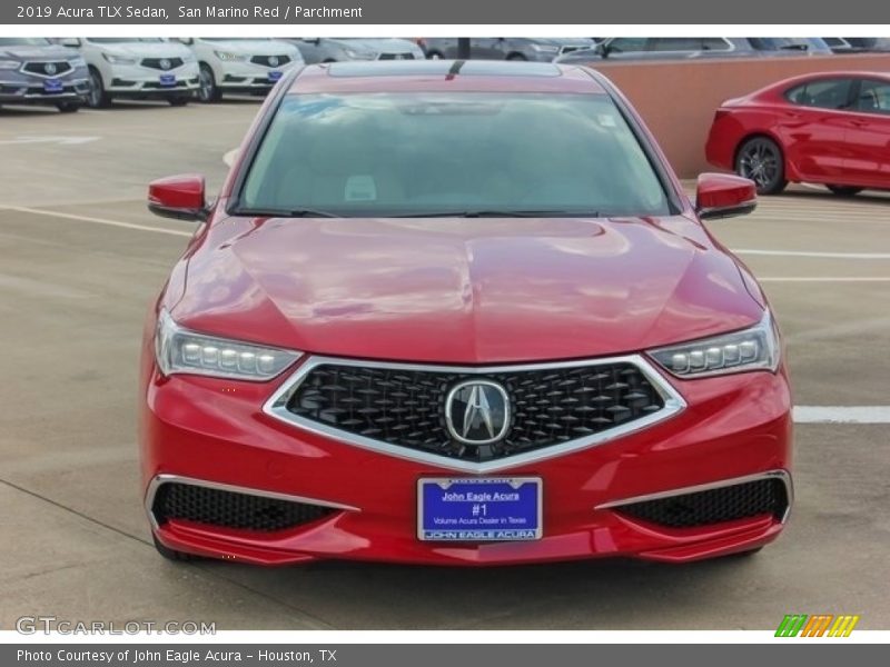 San Marino Red / Parchment 2019 Acura TLX Sedan