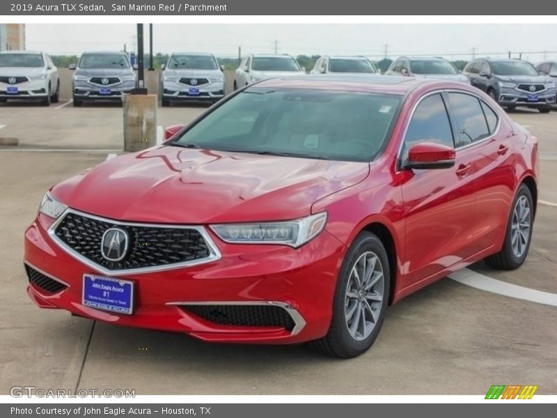San Marino Red / Parchment 2019 Acura TLX Sedan