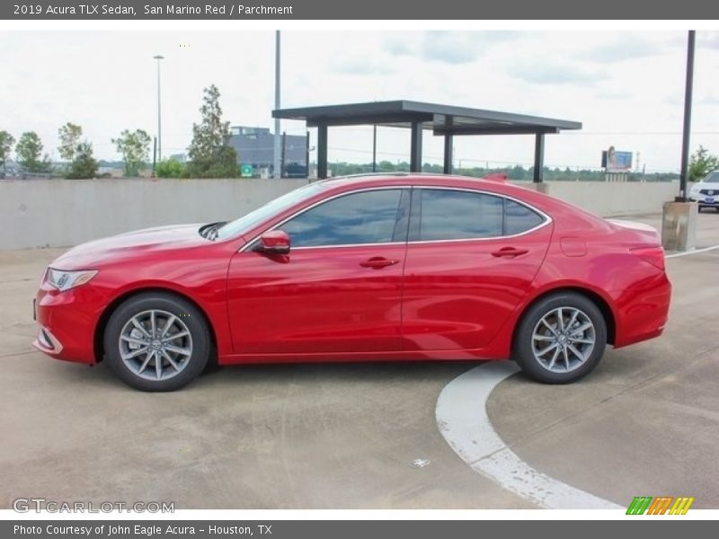San Marino Red / Parchment 2019 Acura TLX Sedan