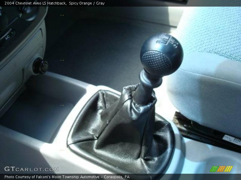 Spicy Orange / Gray 2004 Chevrolet Aveo LS Hatchback