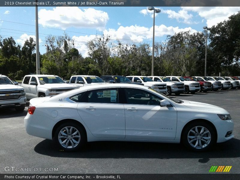 Summit White / Jet Black/­Dark Titanium 2019 Chevrolet Impala LT