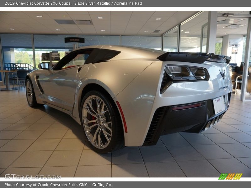 Blade Silver Metallic / Adrenaline Red 2019 Chevrolet Corvette Z06 Coupe