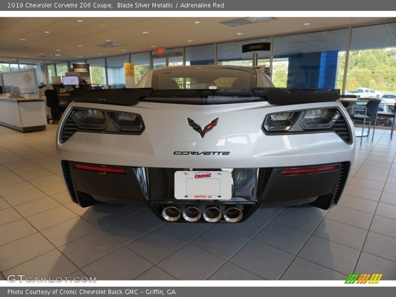Blade Silver Metallic / Adrenaline Red 2019 Chevrolet Corvette Z06 Coupe