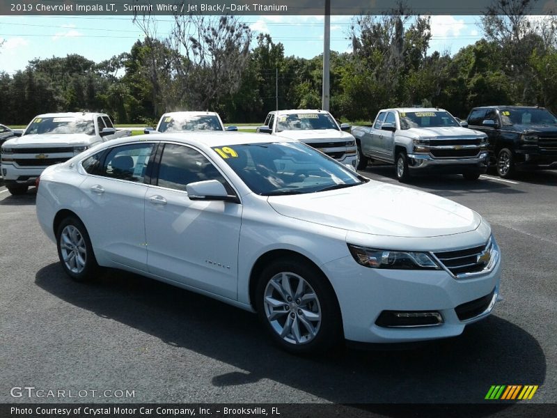 Summit White / Jet Black/­Dark Titanium 2019 Chevrolet Impala LT
