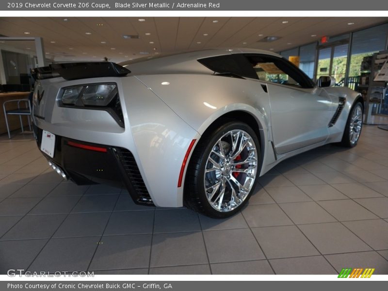 Blade Silver Metallic / Adrenaline Red 2019 Chevrolet Corvette Z06 Coupe