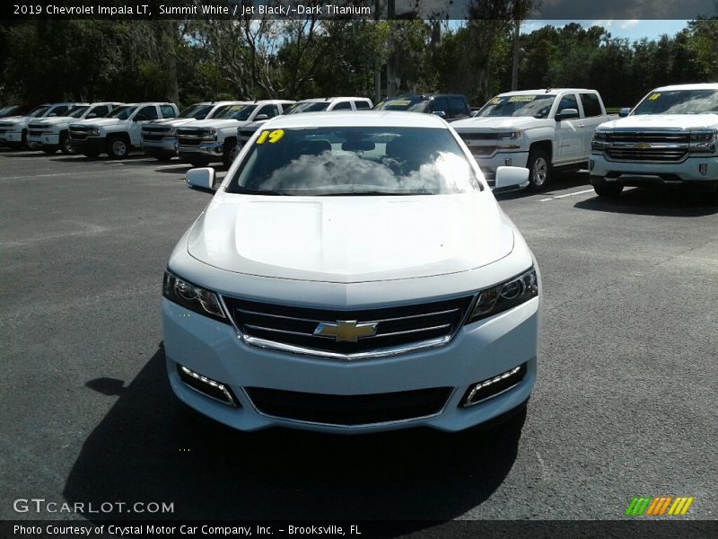 Summit White / Jet Black/­Dark Titanium 2019 Chevrolet Impala LT