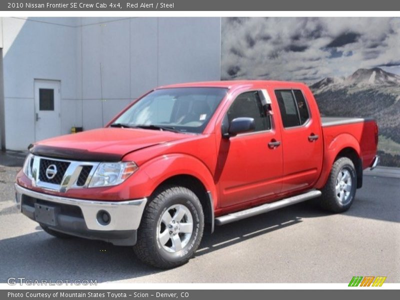 Red Alert / Steel 2010 Nissan Frontier SE Crew Cab 4x4