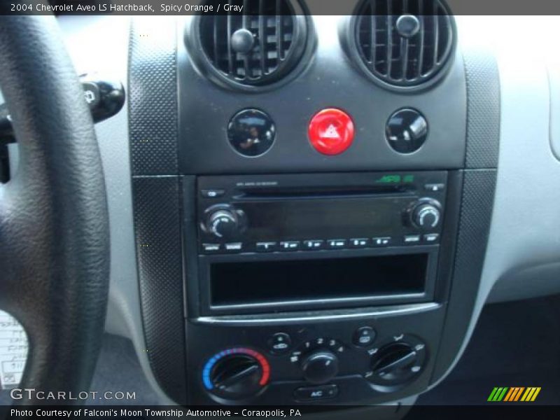Spicy Orange / Gray 2004 Chevrolet Aveo LS Hatchback