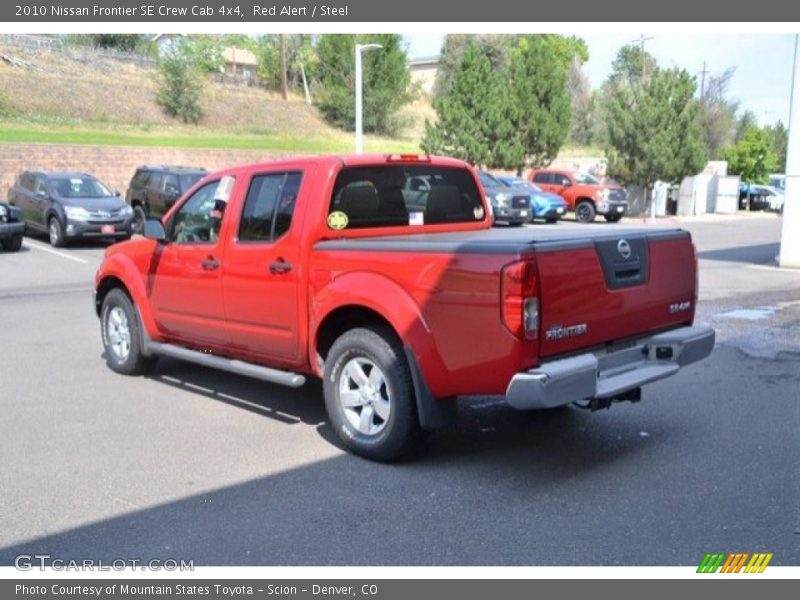 Red Alert / Steel 2010 Nissan Frontier SE Crew Cab 4x4