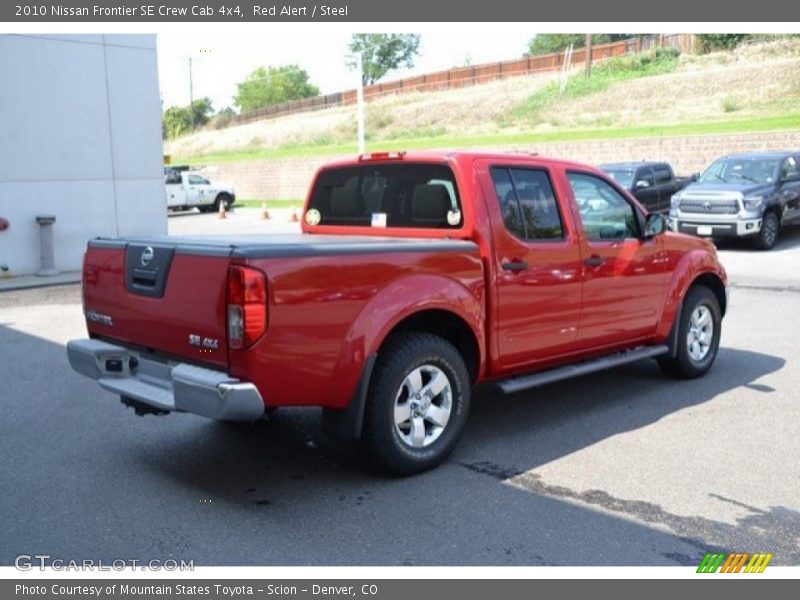 Red Alert / Steel 2010 Nissan Frontier SE Crew Cab 4x4