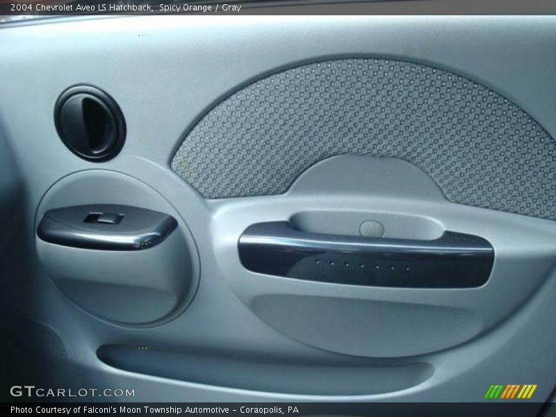 Spicy Orange / Gray 2004 Chevrolet Aveo LS Hatchback