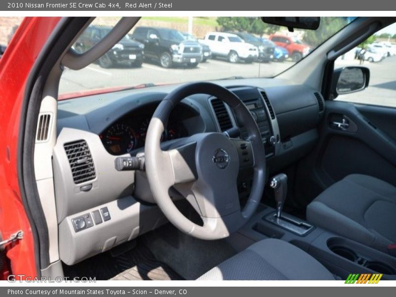 Red Alert / Steel 2010 Nissan Frontier SE Crew Cab 4x4