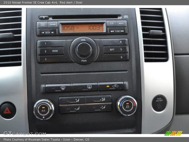 Red Alert / Steel 2010 Nissan Frontier SE Crew Cab 4x4