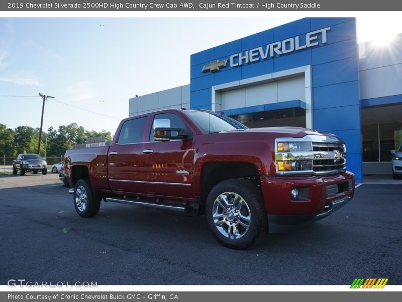 Cajun Red Tintcoat / High Country Saddle 2019 Chevrolet Silverado 2500HD High Country Crew Cab 4WD