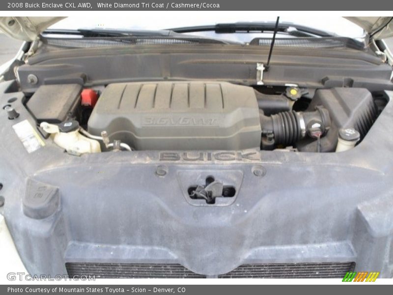 White Diamond Tri Coat / Cashmere/Cocoa 2008 Buick Enclave CXL AWD