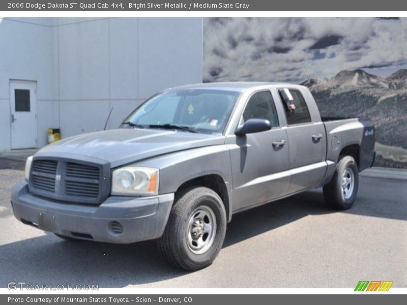 Bright Silver Metallic / Medium Slate Gray 2006 Dodge Dakota ST Quad Cab 4x4