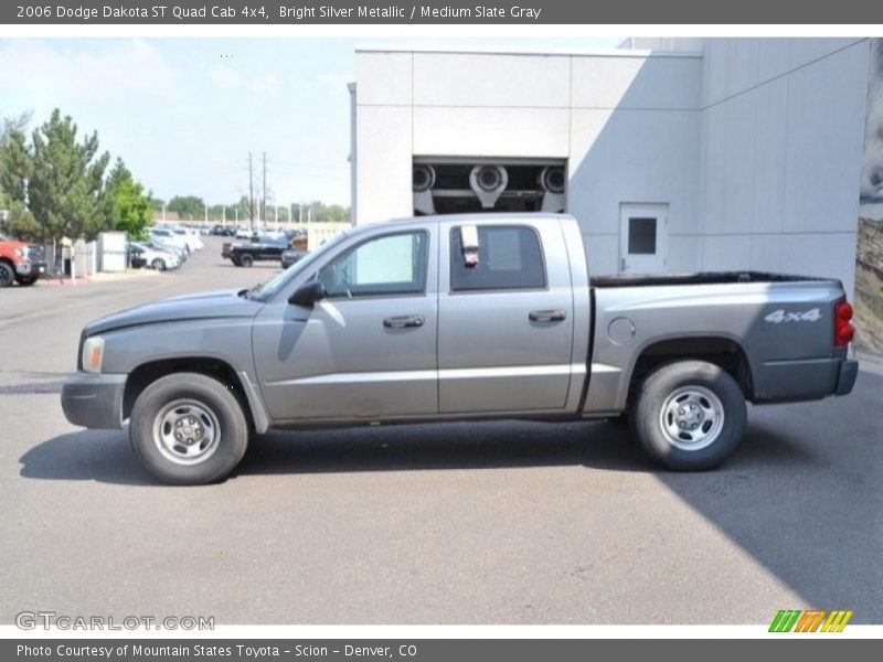 Bright Silver Metallic / Medium Slate Gray 2006 Dodge Dakota ST Quad Cab 4x4