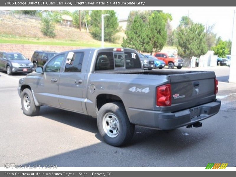 Bright Silver Metallic / Medium Slate Gray 2006 Dodge Dakota ST Quad Cab 4x4
