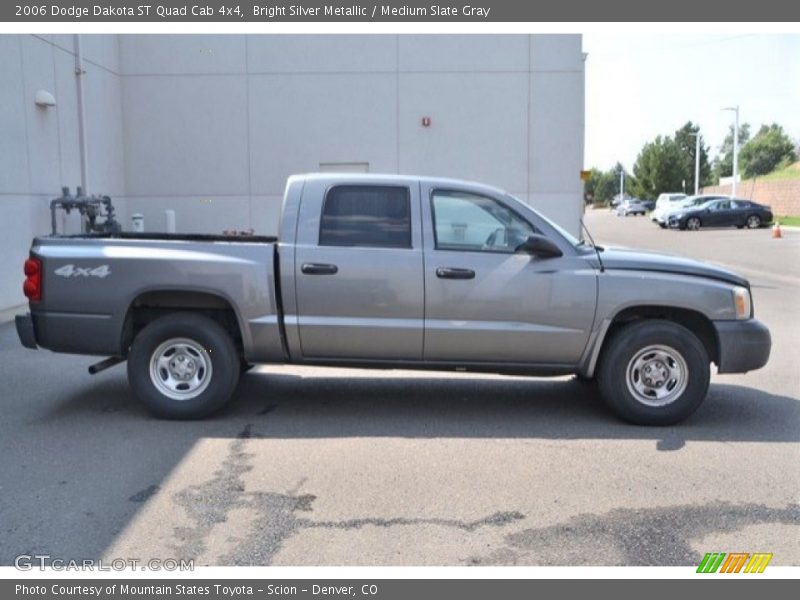Bright Silver Metallic / Medium Slate Gray 2006 Dodge Dakota ST Quad Cab 4x4