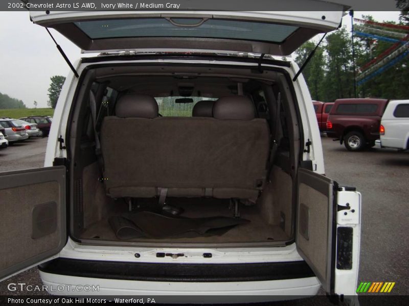 Ivory White / Medium Gray 2002 Chevrolet Astro LS AWD