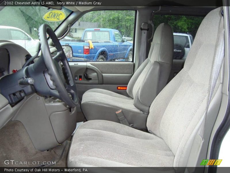 Ivory White / Medium Gray 2002 Chevrolet Astro LS AWD