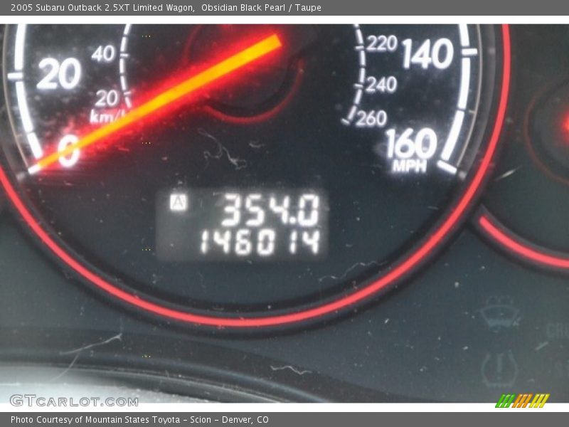 Obsidian Black Pearl / Taupe 2005 Subaru Outback 2.5XT Limited Wagon