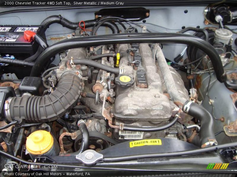 Silver Metallic / Medium Gray 2000 Chevrolet Tracker 4WD Soft Top