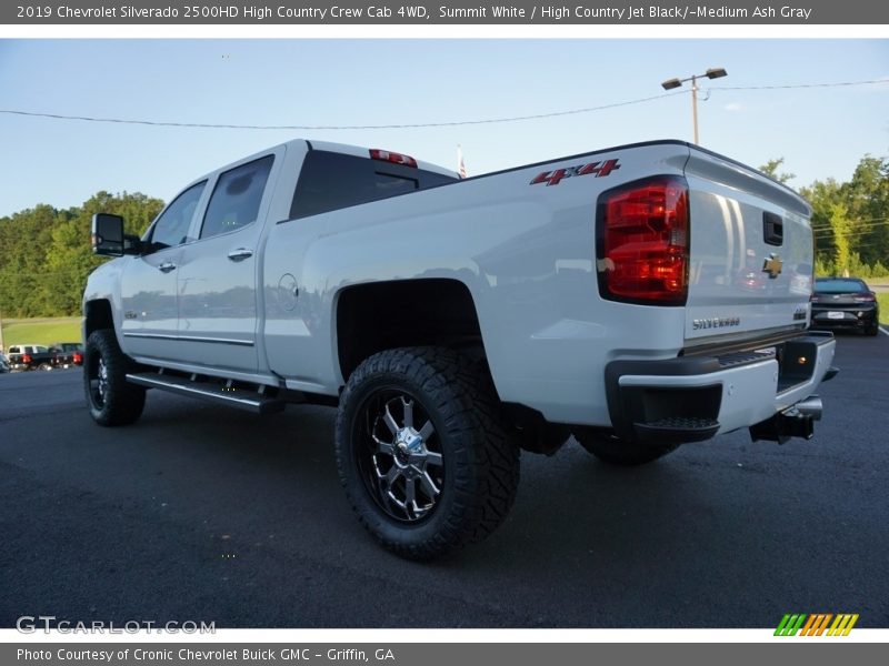 Summit White / High Country Jet Black/­Medium Ash Gray 2019 Chevrolet Silverado 2500HD High Country Crew Cab 4WD