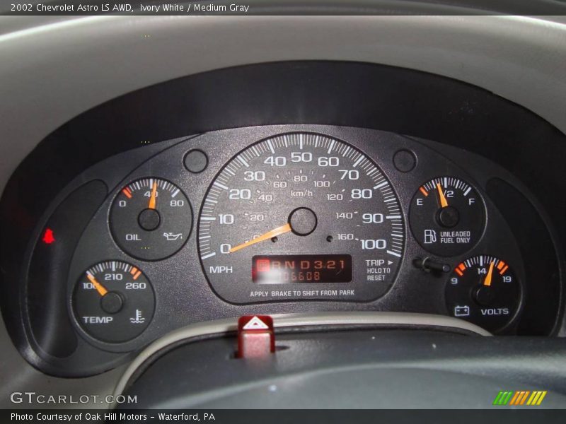 Ivory White / Medium Gray 2002 Chevrolet Astro LS AWD