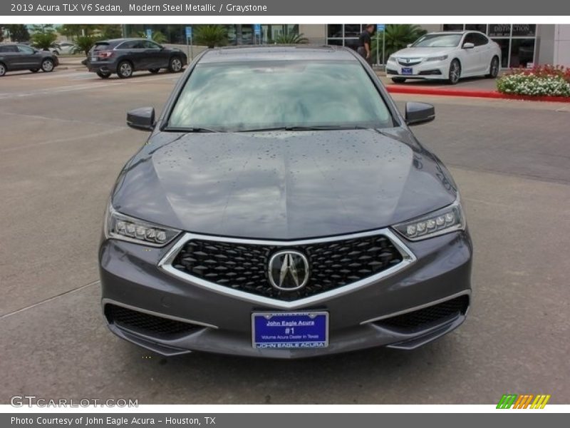 Modern Steel Metallic / Graystone 2019 Acura TLX V6 Sedan