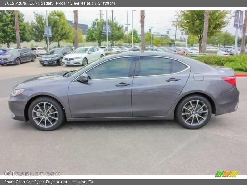Modern Steel Metallic / Graystone 2019 Acura TLX V6 Sedan