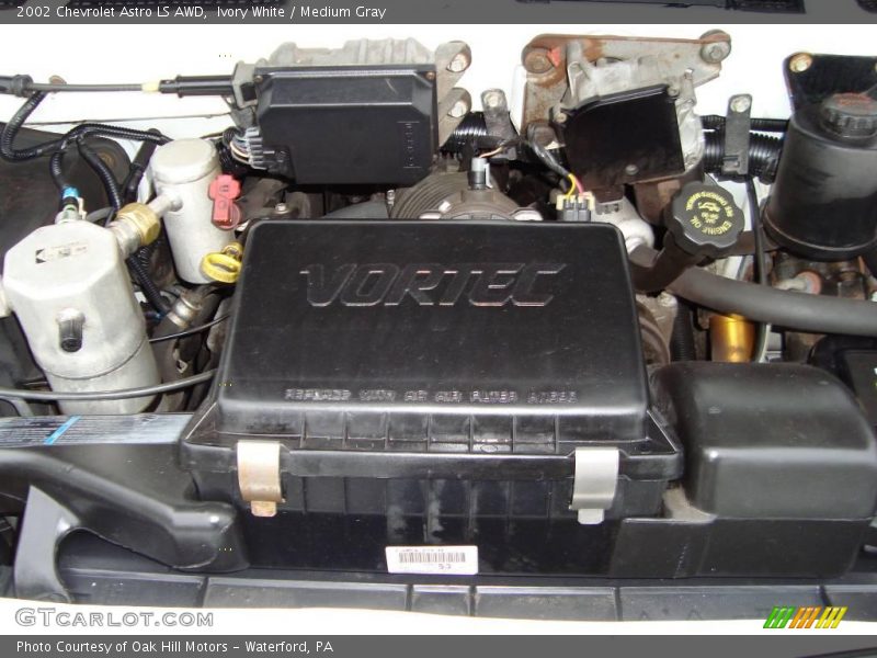 Ivory White / Medium Gray 2002 Chevrolet Astro LS AWD