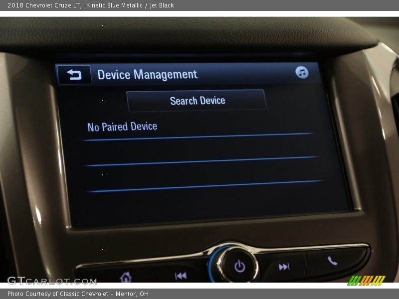 Kinetic Blue Metallic / Jet Black 2018 Chevrolet Cruze LT
