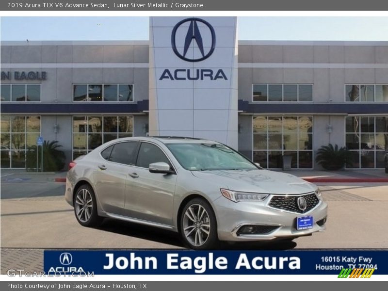 Lunar Silver Metallic / Graystone 2019 Acura TLX V6 Advance Sedan