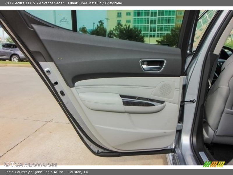 Lunar Silver Metallic / Graystone 2019 Acura TLX V6 Advance Sedan