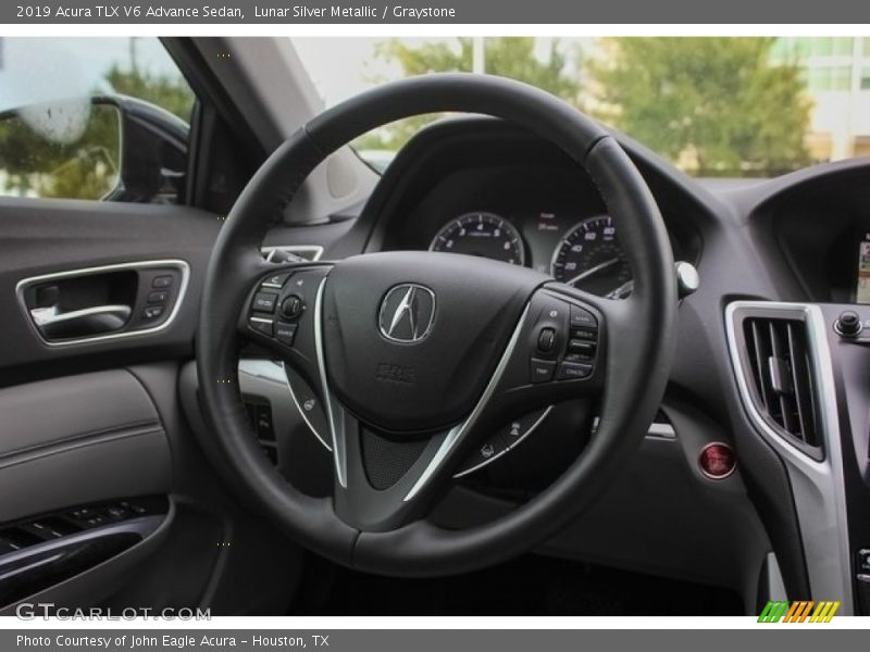 Lunar Silver Metallic / Graystone 2019 Acura TLX V6 Advance Sedan