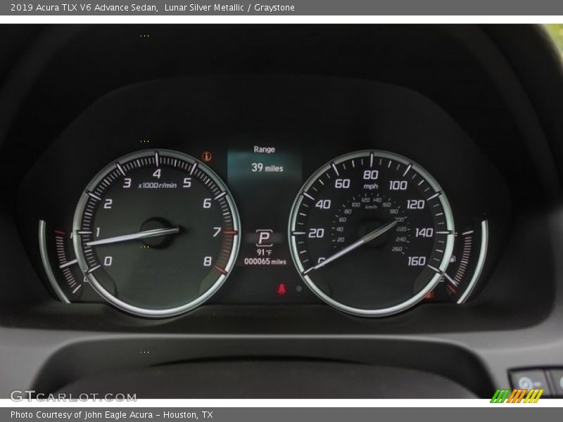 Lunar Silver Metallic / Graystone 2019 Acura TLX V6 Advance Sedan