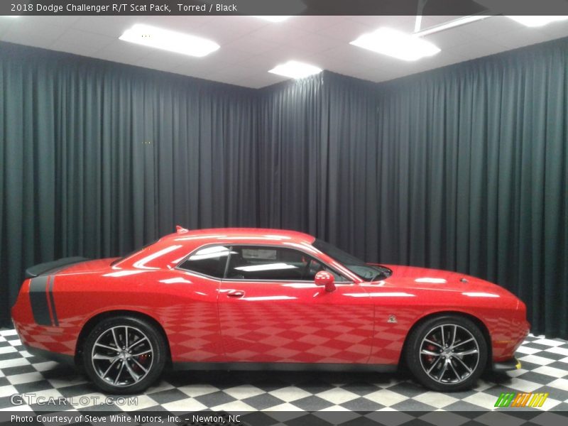 Torred / Black 2018 Dodge Challenger R/T Scat Pack
