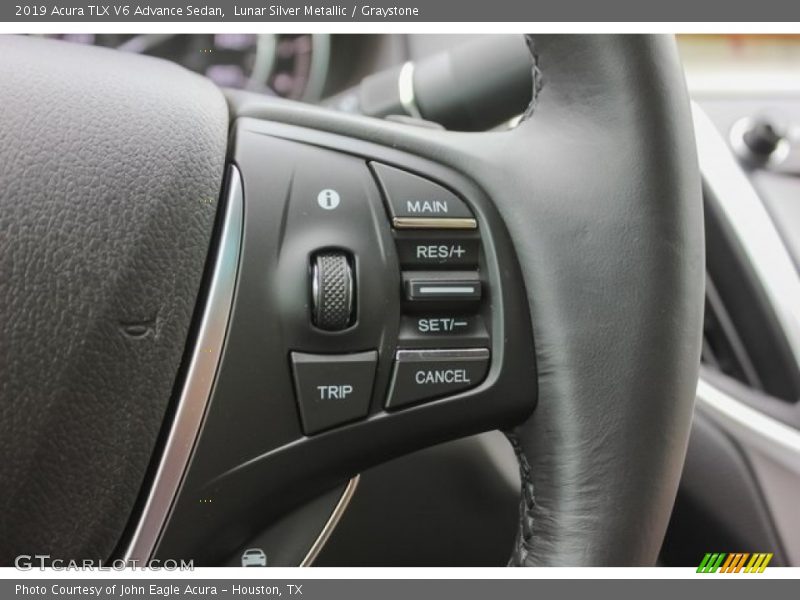 Lunar Silver Metallic / Graystone 2019 Acura TLX V6 Advance Sedan