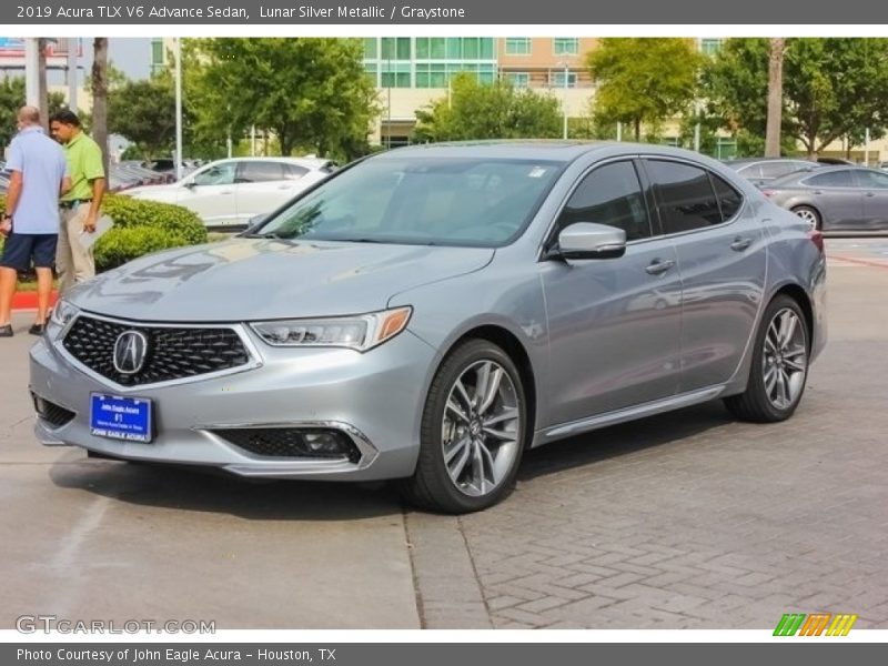 Lunar Silver Metallic / Graystone 2019 Acura TLX V6 Advance Sedan
