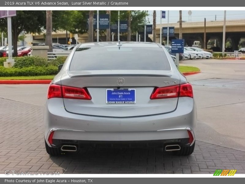 Lunar Silver Metallic / Graystone 2019 Acura TLX V6 Advance Sedan