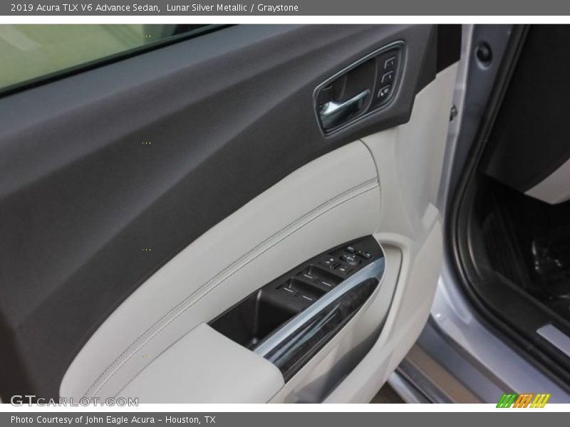 Lunar Silver Metallic / Graystone 2019 Acura TLX V6 Advance Sedan