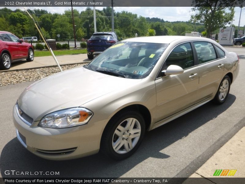 Gold Mist Metallic / Neutral 2012 Chevrolet Impala LT