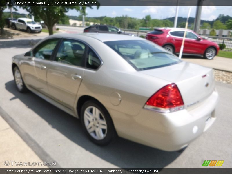 Gold Mist Metallic / Neutral 2012 Chevrolet Impala LT
