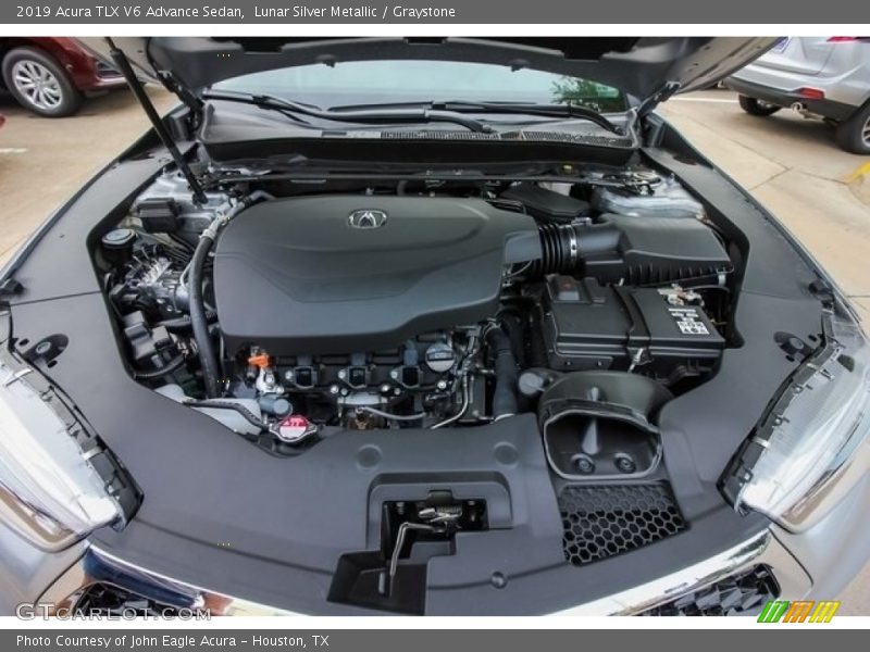 Lunar Silver Metallic / Graystone 2019 Acura TLX V6 Advance Sedan